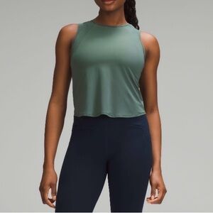 Lululemon Women's Sculpt Athletic Crop Tank Top - Size 4 Dark Forest